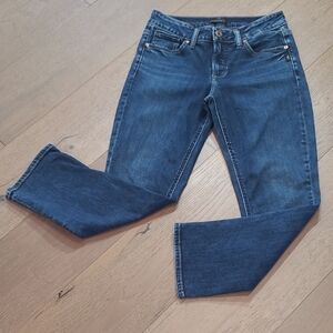 Silver Jeans Co Women's sz 28 Suki Capri Mid Waisted Denim Jeans